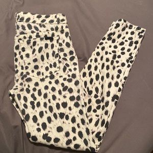 Joe’s Jeans The Charlie Leopard Skinny Ankle Jeans